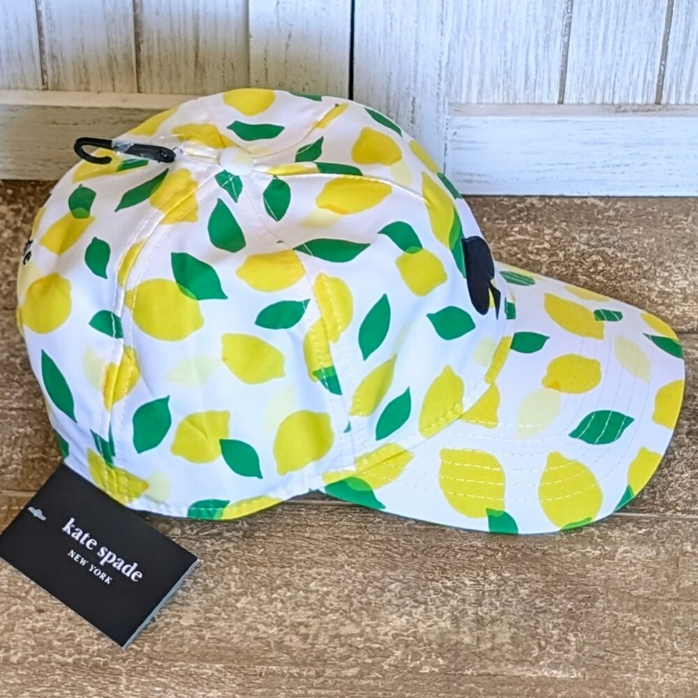 ♠️ Kate Spade New York 🍋Lemon Toss Baseball Cap NWT - Picture 4 of 7
